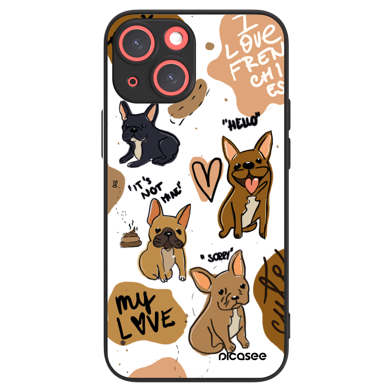 Picasee ULTIMATE CASE MagSafe pro Apple iPhone 13 mini - Frenchies