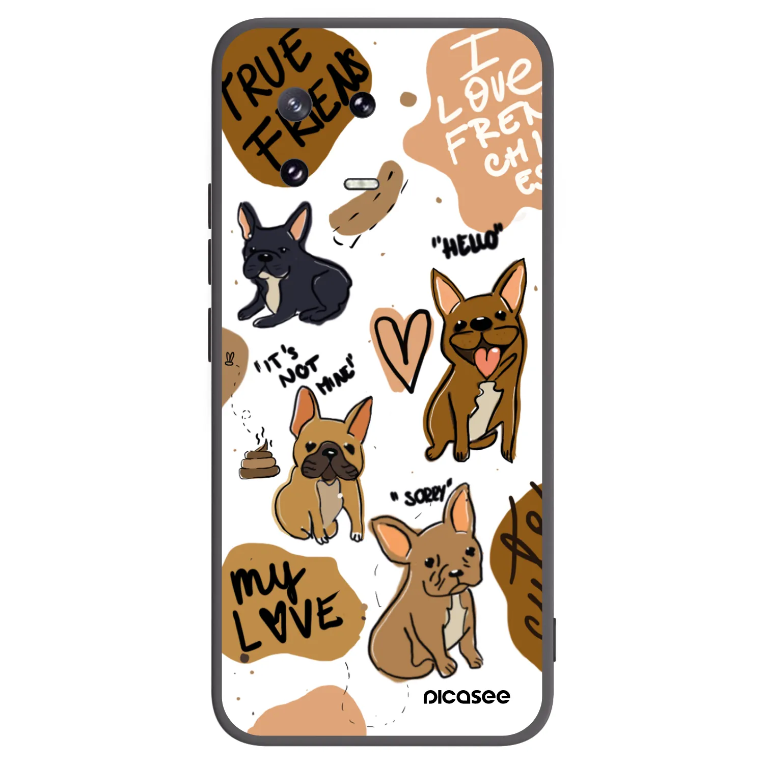 Picasee silikonový černý obal pro Xiaomi 13 Pro - Frenchies