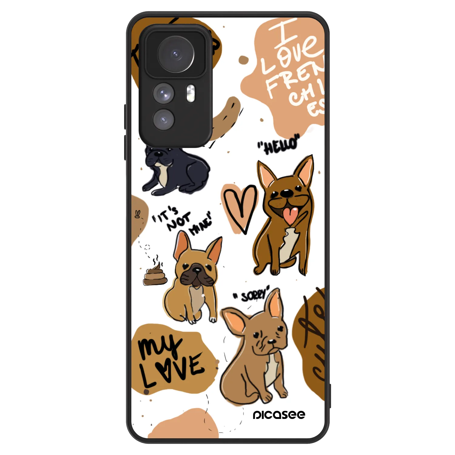 Picasee ULTIMATE CASE pro Xiaomi Redmi Note 12S - Frenchies