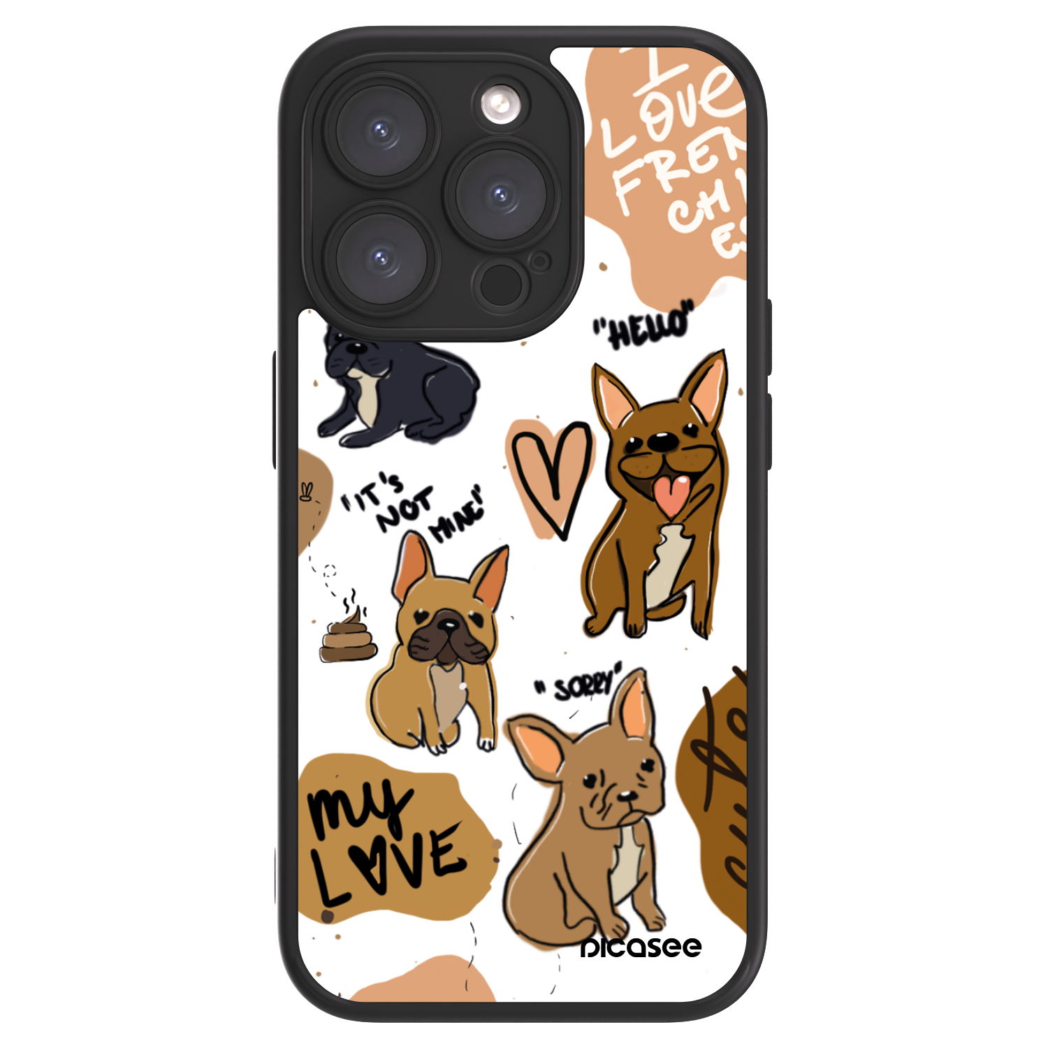 Picasee ULTIMATE CASE MagSafe pro Apple iPhone 15 Pro - Frenchies