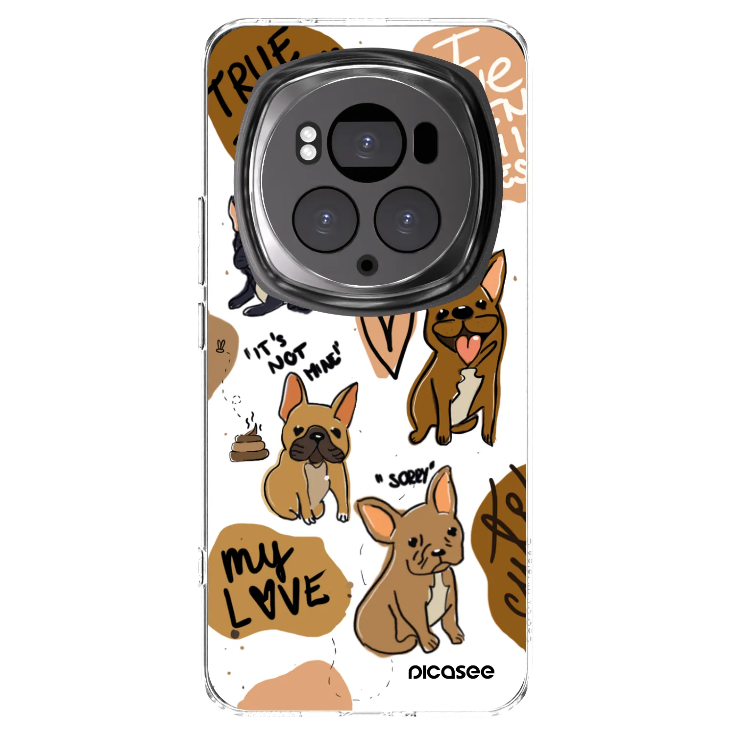 Picasee silikonový průhledný obal pro Honor Magic6 Pro - Frenchies