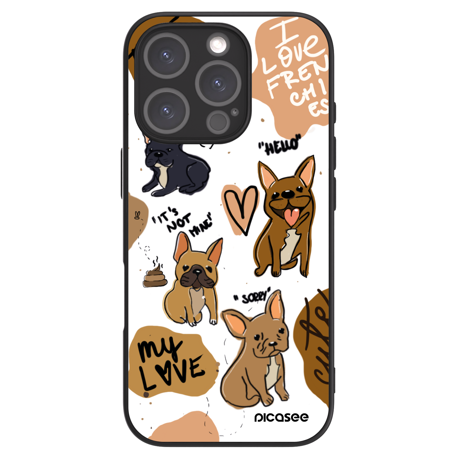 Picasee ULTIMATE CASE pro Apple iPhone 16 Pro - Frenchies