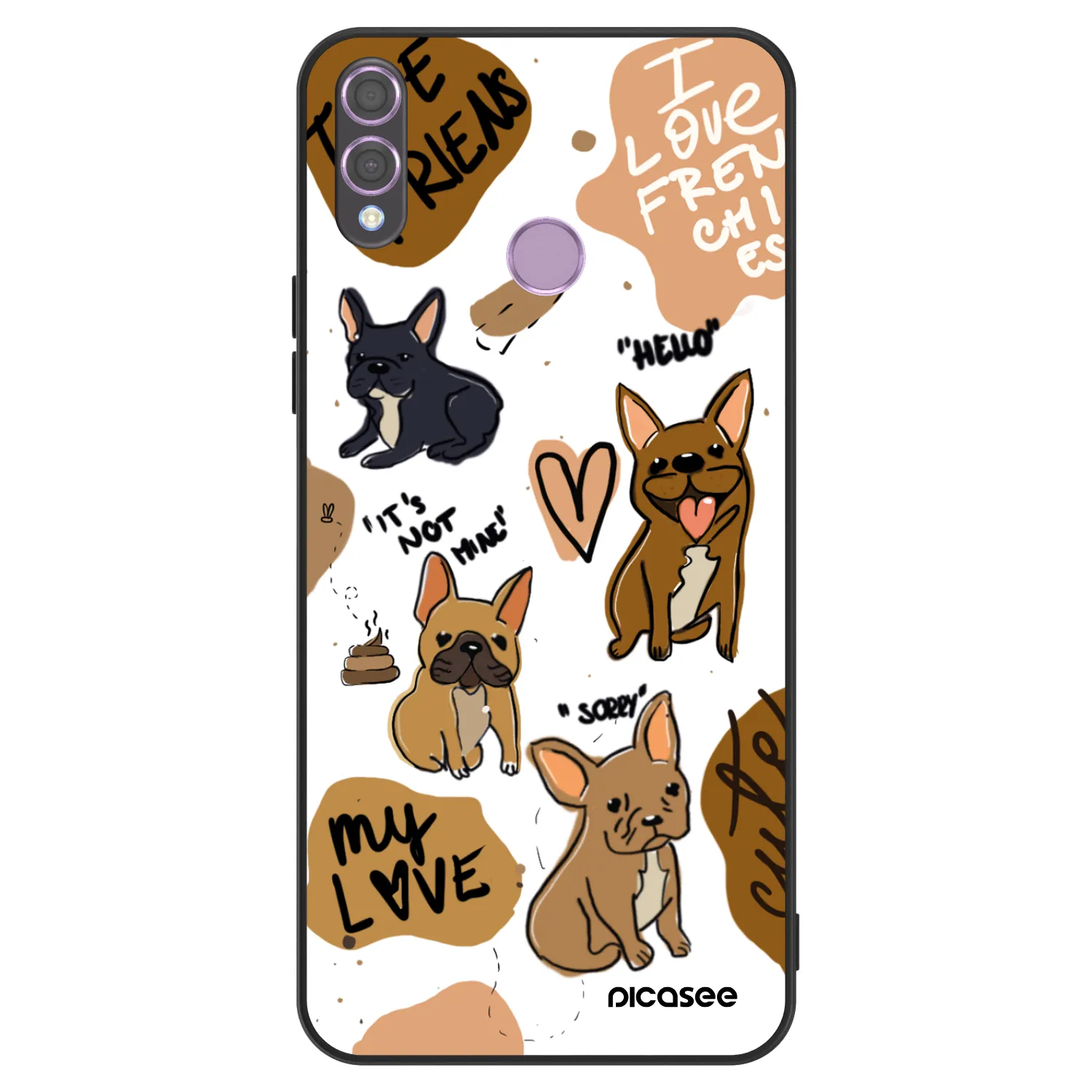 Picasee ULTIMATE CASE pro Honor 8X - Frenchies