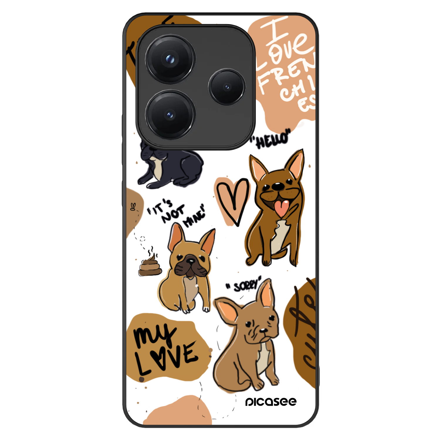 Picasee ULTIMATE CASE pro Xiaomi Redmi Note 14 5G - Frenchies