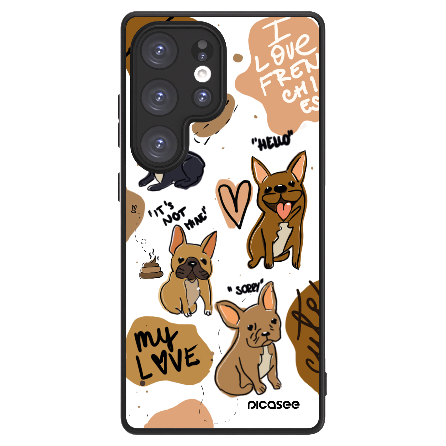 Picasee ULTIMATE CASE pro Samsung Galaxy S25 Ultra 5G - Frenchies
