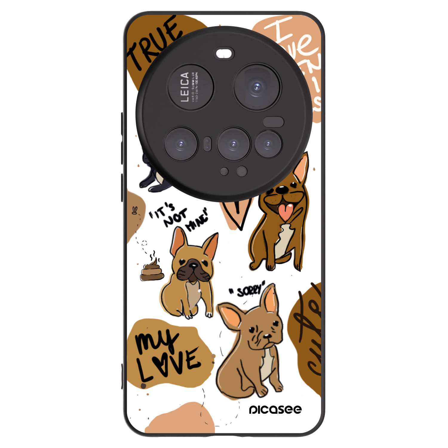 Picasee silikonový černý obal pro Xiaomi 15 Ultra - Frenchies