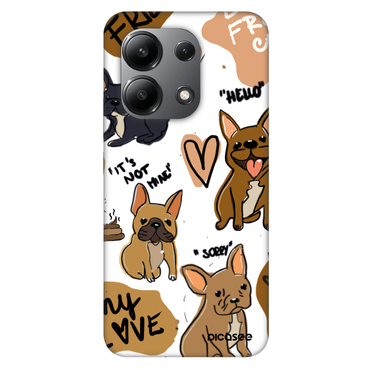 Picasee Fashion Case pro Xiaomi Redmi Note 13 4G - Frenchies