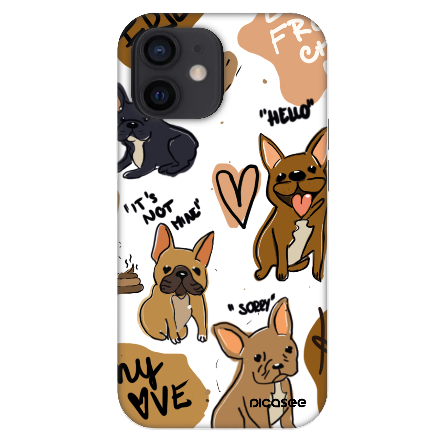 Picasee Fashion Case pro Apple iPhone 12 mini - Frenchies