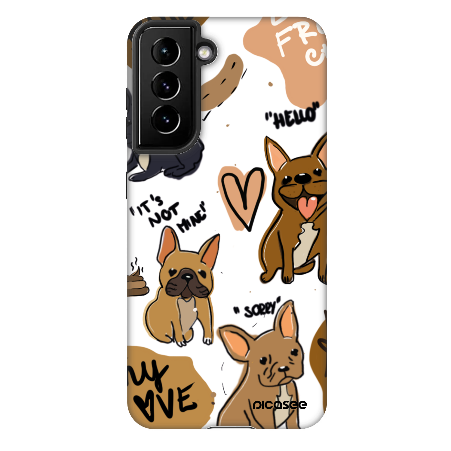 Picasee Fashion Case pro Samsung Galaxy S21 5G G991B - Frenchies