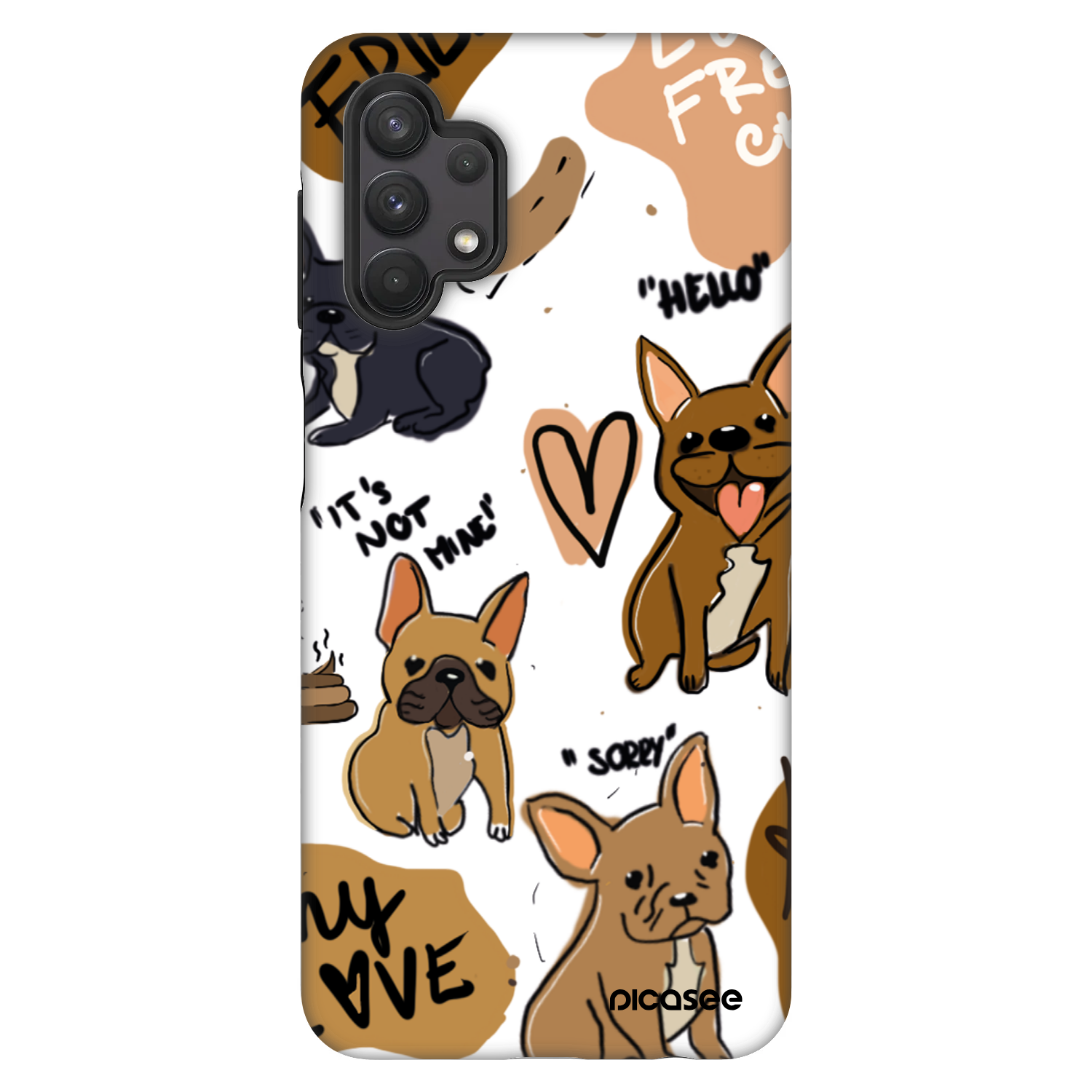 Picasee Fashion Case pro Samsung Galaxy A32 5G A326B - Frenchies