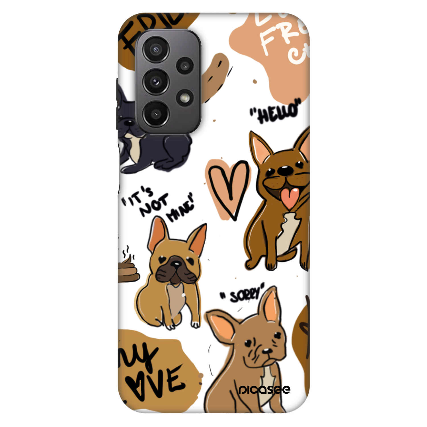 Picasee Fashion Case pro Samsung Galaxy A23 A236B 5G - Frenchies