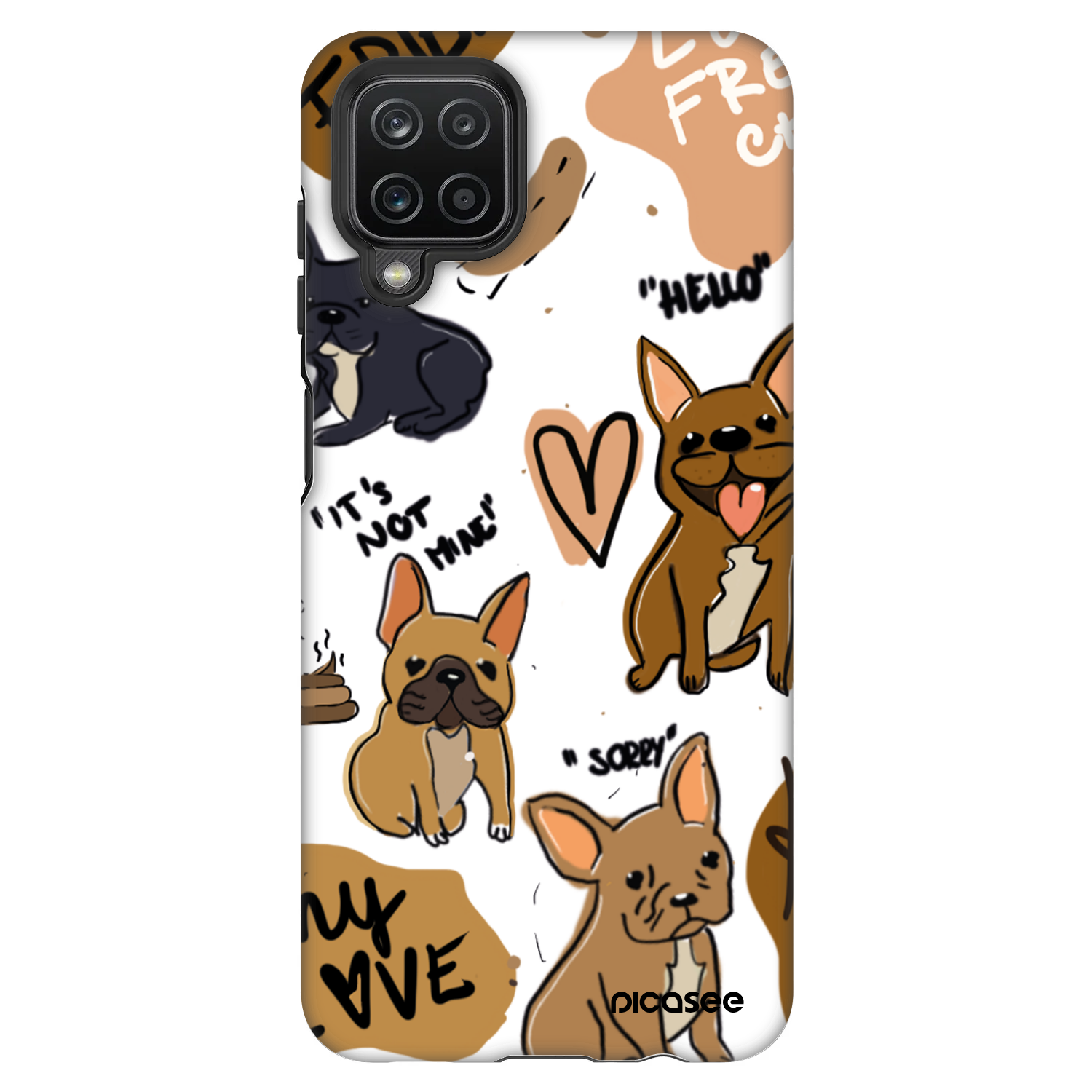 Picasee Fashion Case pro Samsung Galaxy A12 A125F - Frenchies