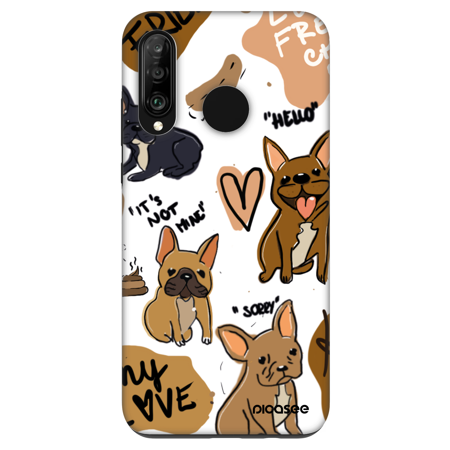 Picasee Fashion Case pro Huawei P30 Lite - Frenchies