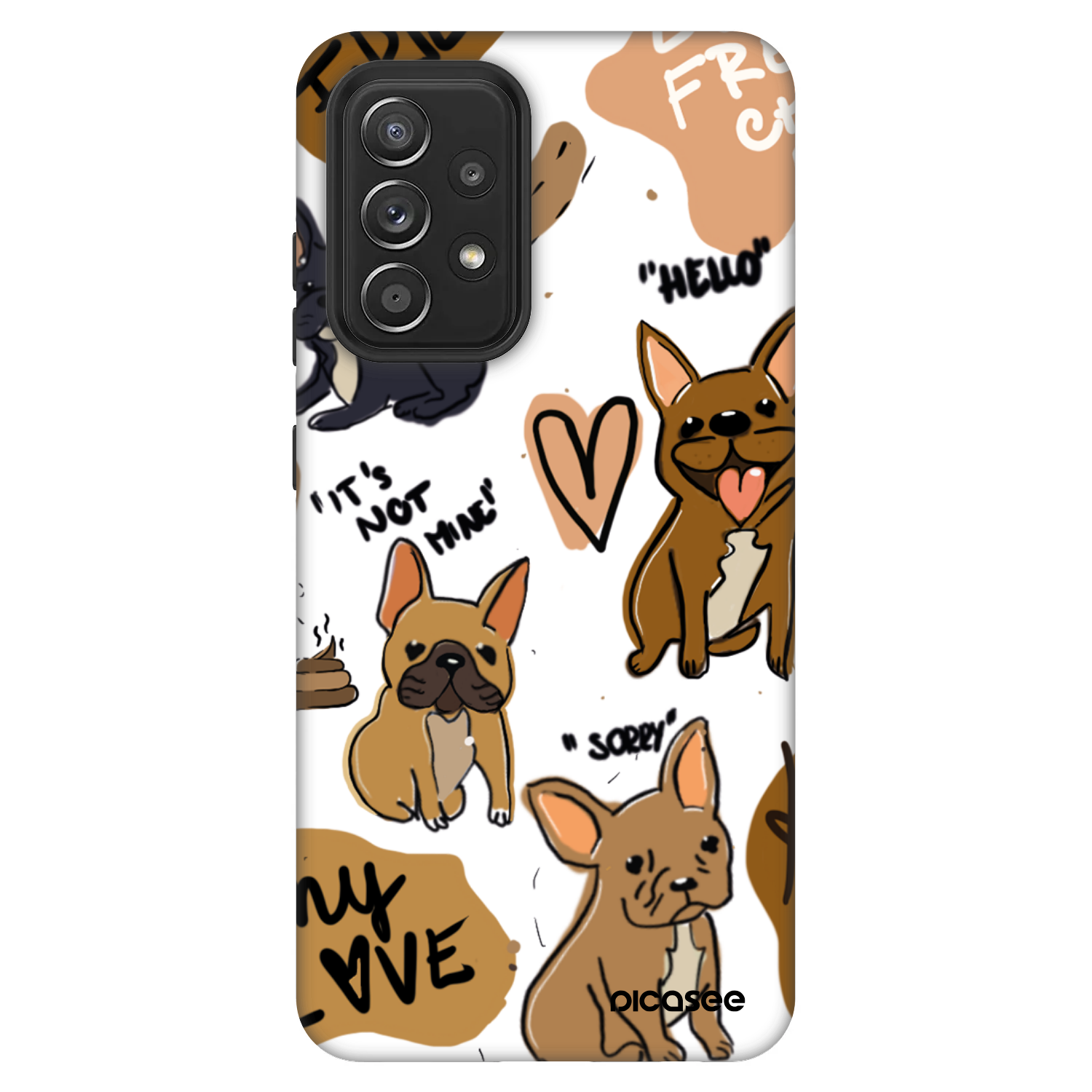 Picasee Fashion Case pro Samsung Galaxy A52 5G A525F - Frenchies