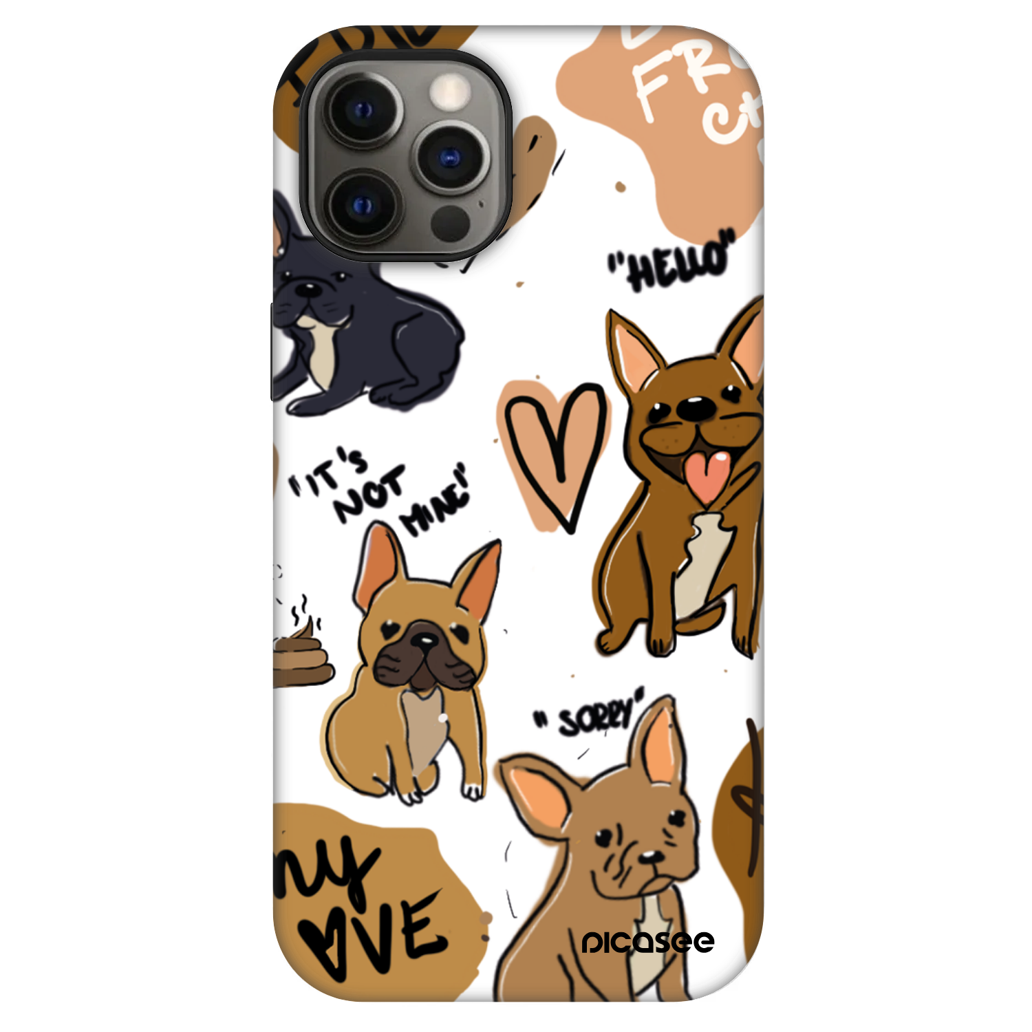 Picasee Fashion Case MagSafe Apple iPhone 12 - Frenchies