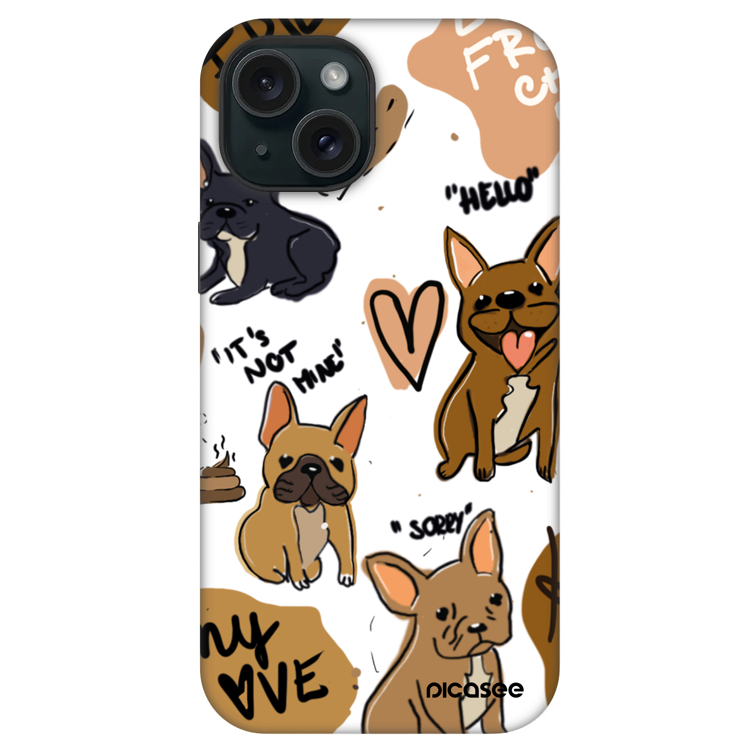 Picasee Fashion Case MagSafe Apple iPhone 15 - Frenchies