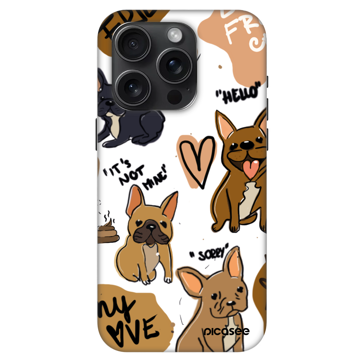 Picasee Fashion Case MagSafe Apple iPhone 15 Pro - Frenchies