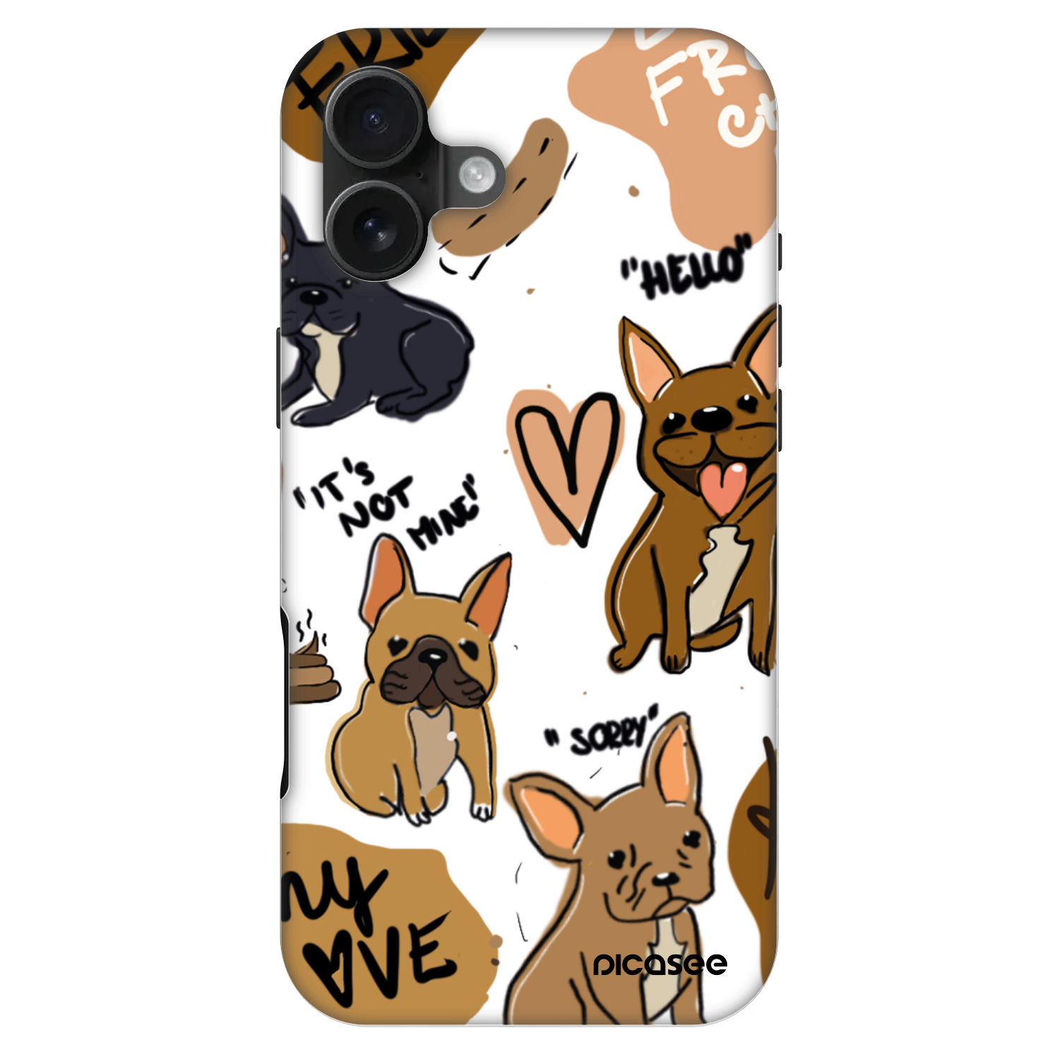 Picasee Fashion Case MagSafe Apple iPhone 16 Plus - Frenchies