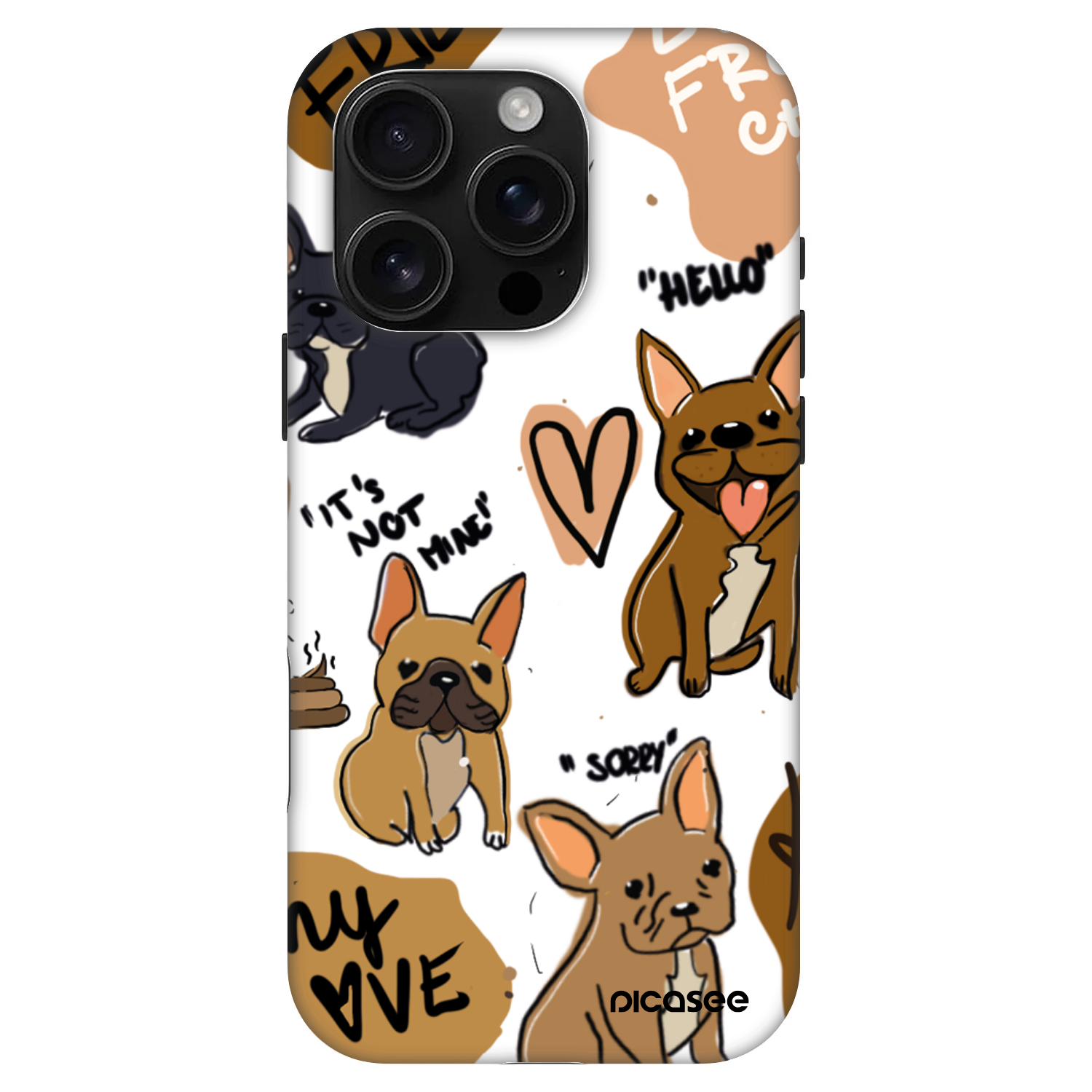 Picasee Fashion Case MagSafe Apple iPhone 16 Pro - Frenchies