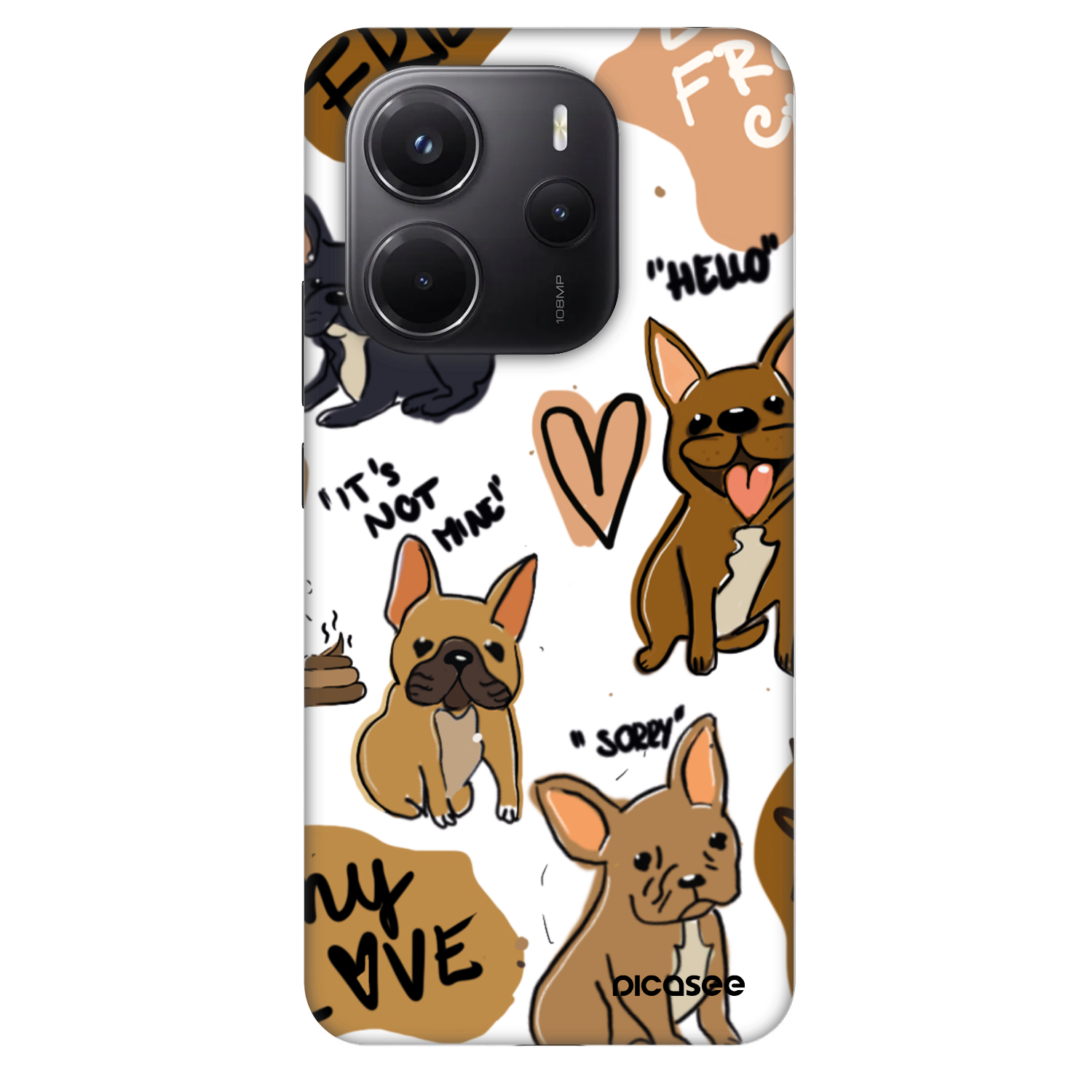 Picasee Fashion Case pro Xiaomi Redmi Note 14 4G - Frenchies