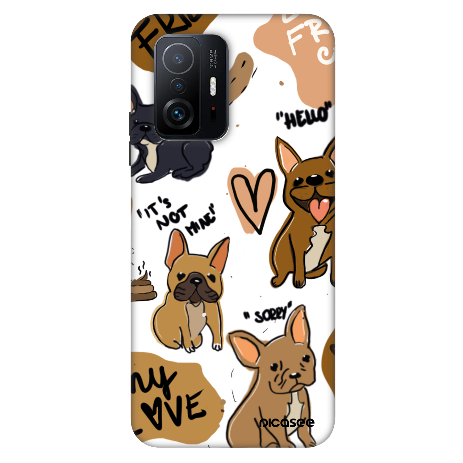 Picasee Fashion Case pro Xiaomi 11T - Frenchies