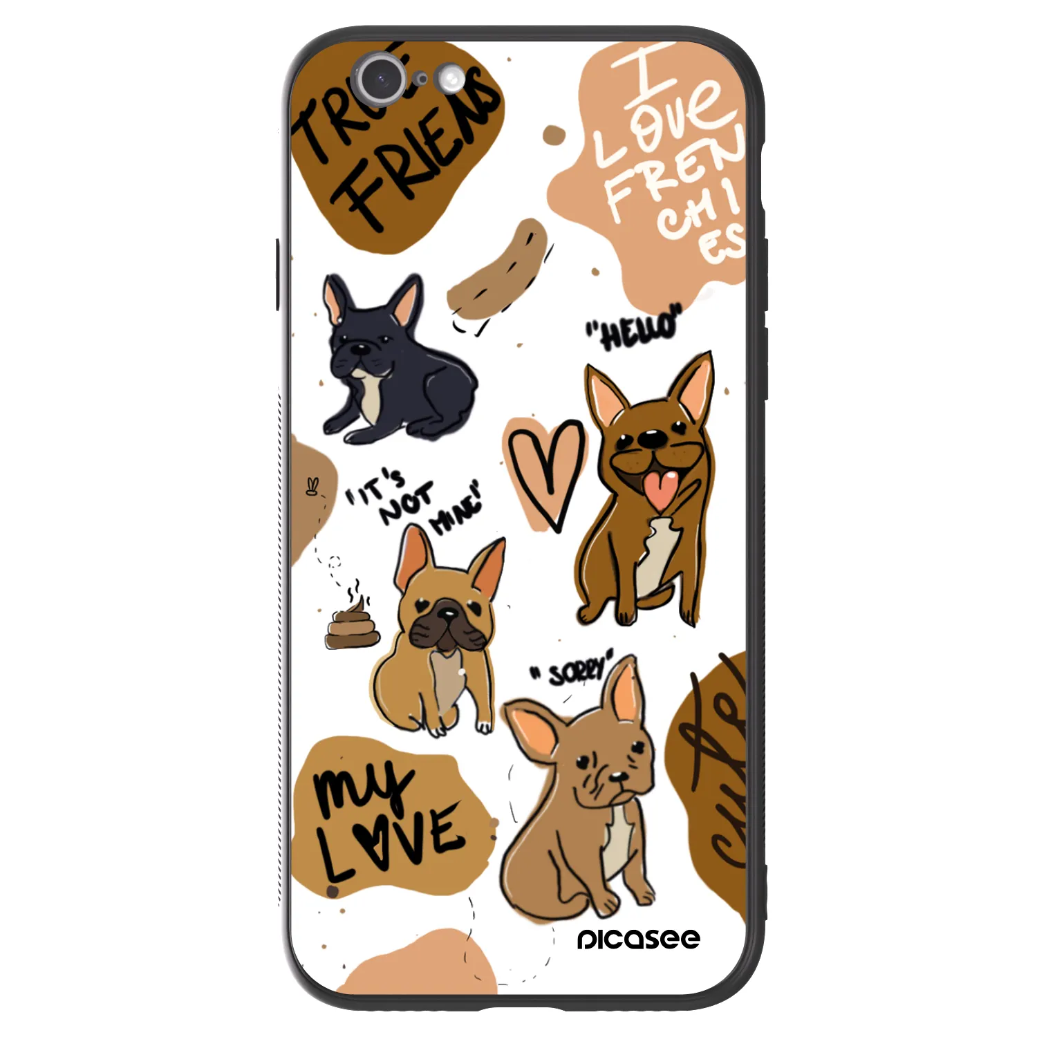 Picasee ULTIMATE CASE pro Apple iPhone 6/6S - Frenchies