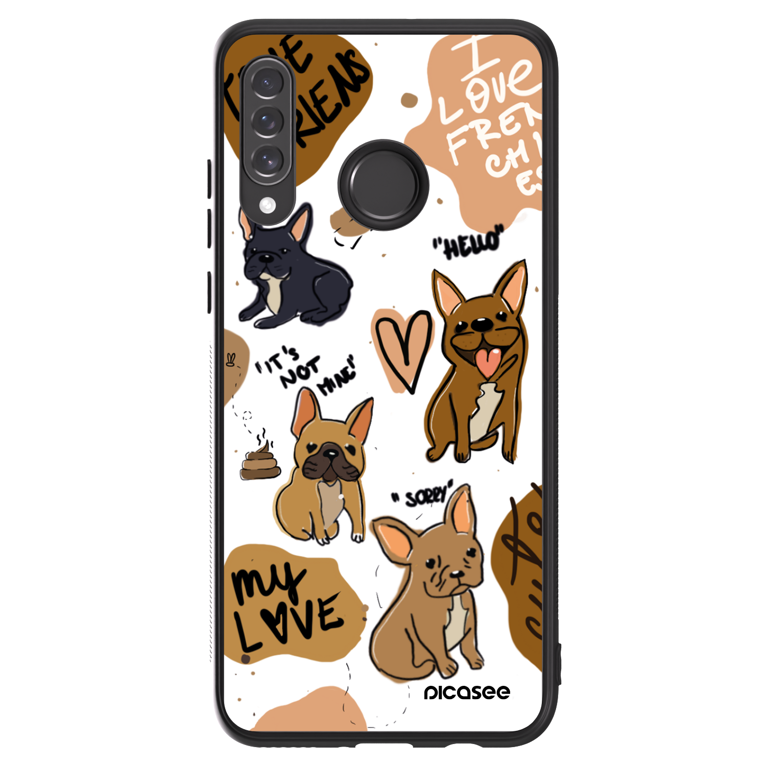 Picasee ULTIMATE CASE pro Huawei P30 Lite - Frenchies