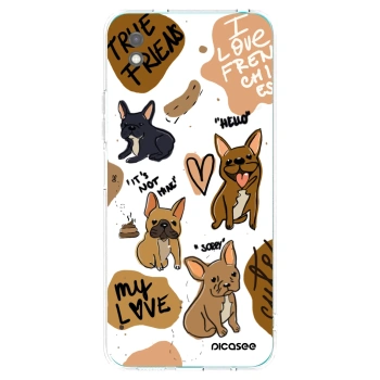 Picasee silikonový černý obal pro Xiaomi Redmi 9A - Frenchies