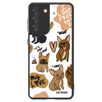 Picasee ULTIMATE CASE pro Samsung Galaxy S21 5G G991B - Frenchies