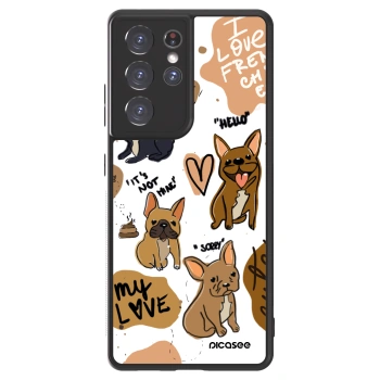 Picasee ULTIMATE CASE pro Samsung Galaxy S21 Ultra 5G G998B - Frenchies