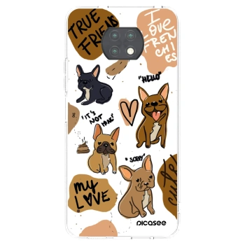 Picasee silikonový průhledný obal pro Xiaomi Redmi Note 9T - Frenchies