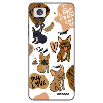 Picasee silikonový černý obal pro Xiaomi Redmi Note 11 - Frenchies