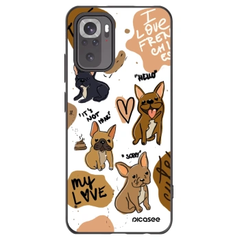 Picasee silikonový černý obal pro Xiaomi Redmi Note 11S 4G - Frenchies