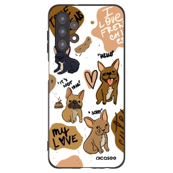 Picasee silikonový černý obal pro Samsung Galaxy A13 4G A135 - Frenchies