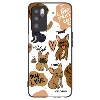 Picasee silikonový černý obal pro OPPO A16 - Frenchies