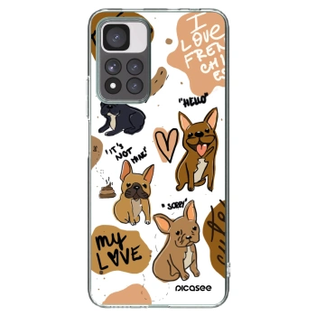 Picasee silikonový průhledný obal pro Xiaomi Redmi Note 11 Pro+ 5G - Frenchies
