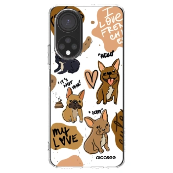 Picasee silikonový průhledný obal pro Honor X7 - Frenchies