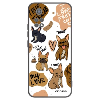 Picasee silikonový černý obal pro Xiaomi Redmi Note 11S 5G - Frenchies