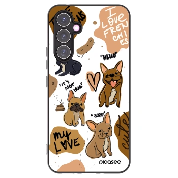 Picasee silikonový černý obal pro Samsung Galaxy A54 5G A546B - Frenchies