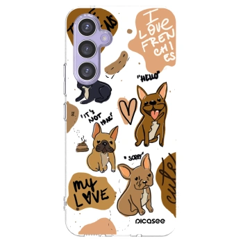 Picasee silikonový průhledný obal pro Samsung Galaxy A54 5G A546B - Frenchies