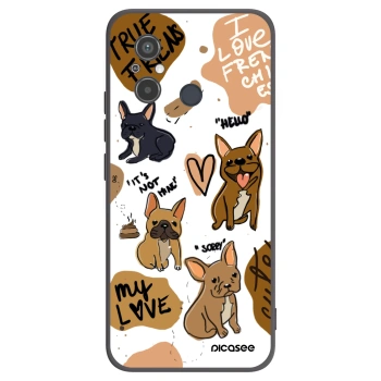 Picasee silikonový černý obal pro Xiaomi Redmi 12C - Frenchies