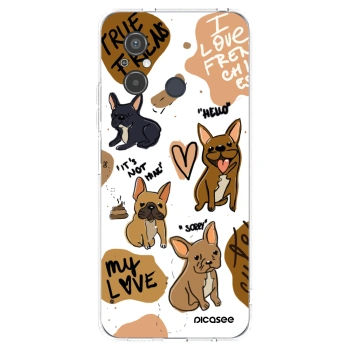 Picasee silikonový průhledný obal pro Xiaomi Redmi 12C - Frenchies