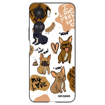 Picasee silikonový černý obal pro Honor 90 Lite 5G - Frenchies