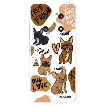 Picasee silikonový průhledný obal pro Honor Magic4 Lite 5G - Frenchies