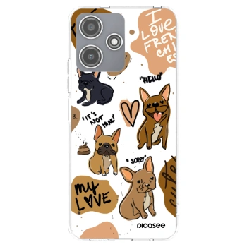 Picasee silikonový průhledný obal pro Xiaomi Redmi 12 5G - Frenchies