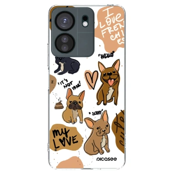 Picasee silikonový průhledný obal pro Xiaomi Redmi 13C 4G - Frenchies