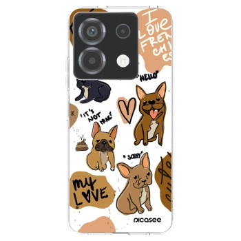 Picasee silikonový průhledný obal pro Xiaomi Poco X6 - Frenchies