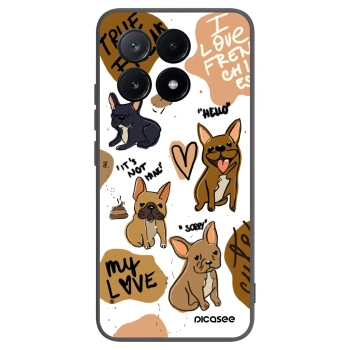 Picasee silikonový černý obal pro Xiaomi Poco X6 Pro - Frenchies
