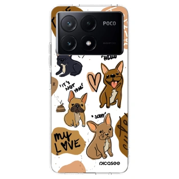Picasee silikonový průhledný obal pro Xiaomi Poco X6 Pro - Frenchies