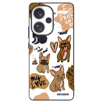 Picasee silikonový černý obal pro Xiaomi Redmi Note 13 Pro+ 5G - Frenchies